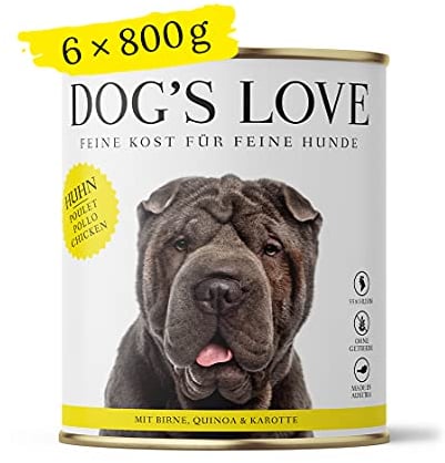 DOG'S LOVE Classic Huhn, 6er-Pack (6 x 800g)