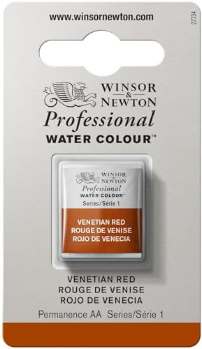 Winsor & Newton Professional Watercolor, Half Pan, Venetian Red