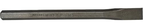 Mayhew Tools 10402 Carded Cold Chisel, 1/2 x 6, Shot Blast Finish