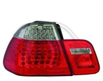 in.pro. 1214895 HD Led Rückleuchten BMW E46 Baujahr: 98-01, 4-türig, 4-teilig, klar