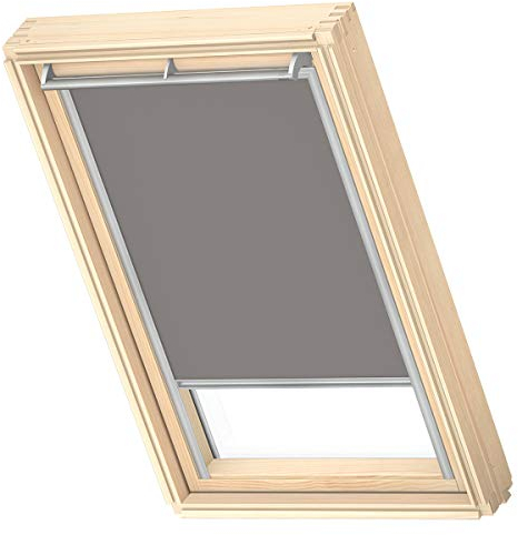 VELUX Original Dachfenster Verdunkelungsrollo, mit Grauer Führungsschiene, Grau, für CK02