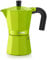 Monix Lima-Cafetera Italiana de Aluminio, 6 Tazas, Color Verde, 10 cm