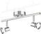 ledscom.de Deckenleuchte LEONIS, 2-flammig, edelstahl matt, 2x GU10 max. 25W
