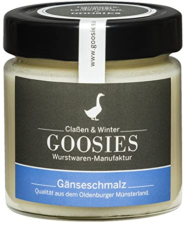 Goosies | Gänseschmalz im Glas | 150g | reines Gänseschmalz