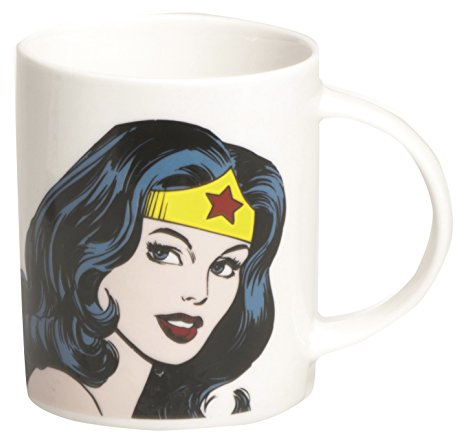 Excelsa Super Helden Mug Wonder Woman 8.9x8.9x9 cm Bianco