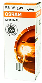 10x OSRAM GLÜHBIRNEN 12V 21W BA15s NEBELSCHLUSSLEUCHTE BREMSLICHT Rücklicht