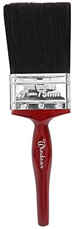 ProDec 3 inch Windsor Trade Professional Pure Bristle Paint Brush | for Painting with Emulsion, Gloss and Satin Paints on Walls, Ceilings, Wood and Metal, 3 75mm