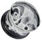 beyoutifulthings Ohr-Plug WIRBELNDER Rauch Ohr-Piercing Ohr-Schmuck Pyrex Glas Tunnel Sattel-Verschluss Schwarz Clear 6mm