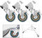 Pro Juego de Ruedas Giratorias Tripod Wheels Construcción Metálica Duradera con Base de Goma para Trípodes 22mm de Diámetro Piernas Video Fotostudio