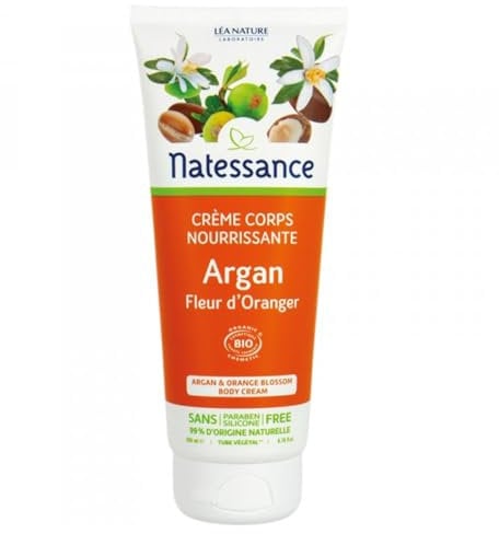Natessance Crème corps nourrissante argan fleur d'oranger 200ml