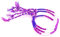Lot 3 Bracelets violet blanc bleu Brésilien Amitié Macramé coton Friendship Porte Bonheur