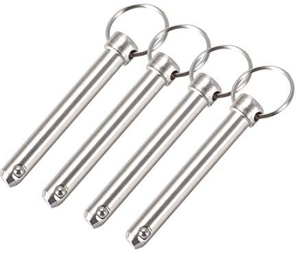 sourcing map Schnellspannstift 10 mm x 70 mm Marine Hardware für Boot Bimini Top Deck Scharnier 4 Stück