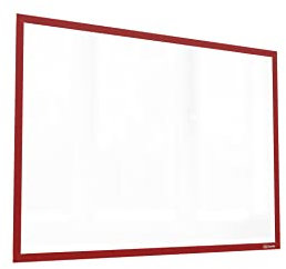 ALLboards Pochette Magnétique pour Documents A3 Rouge, Porte-Affiches Transparent pour Surfaces Magnétiques
