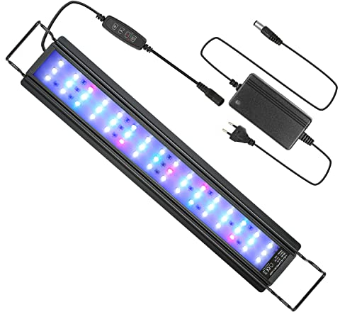 EINFEBEN Illuminazione per acquari a LED, Illuminazione a LED per acquari RGB per piante acquatiche da 50-70 cm e acquari d'acqua dolce, dimmerabile