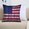 2er-Set Dekorativ Kissenbezug 45x45 cm,Rustikales Dekor Amerikanische USA-Flagge, Unabhängigkeits,Polyester Kissenbezüge Dekokissen Kissenhülle Set Kissen Fall für Sofa Auto Schlafzimmer Zuhause Dekor