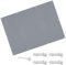 Sonnensegel Balkon Luftdurchlässig 1.5 x 2.5 m 95% UV Schutz HDPE Shades Segel Markise mit Spannseilen für Patio Hinterhof Rasengarten, Grau