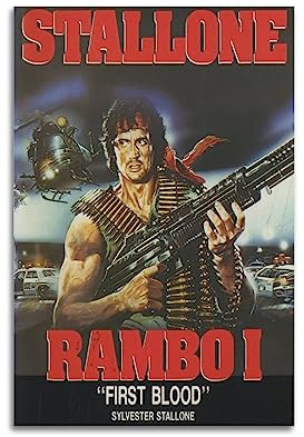 ELedvb First Blood Rambo Nosotros CartelLeinwand-Poster, dekoratives Gemälde, Leinwand, Wandposter und Kunstbild, modernes Familien-Schlafzimmer, Dekoration, Poster, 30 x 45 cm