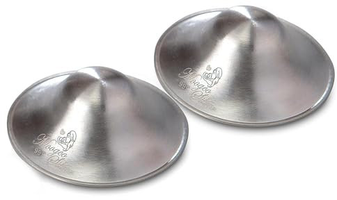 The Original Silver Nursing Cups - 999k Silver Nipple Cups - Nipple Shields for Nursing Newborn - Newborn Essentials Must Haves - Soothe and Protect Your Nursing Nipples