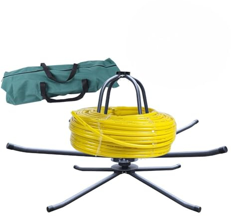 Avvolgitubo per tubo di riscaldamento a pavimento, pieghevole, portata massima 175 kg, per tubi di riscaldamento Pert Pex Pe