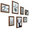 FEIFEI'S BOW Collage-Bilderrahmen, 7-teiliges Set, Foto-Wandrahmen, Holz-Collage-Rahmen für Familienbilder, Treppe, kreative Fotowand, zwei 10 x 8, fünf 7 x 5 (7 Stück, Eiche)