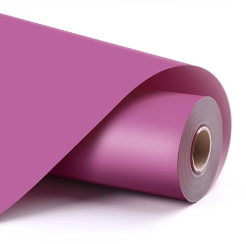 LOKLIK Rouleau Fuchsia de Vinyle Permanent Adhésif Matte Tissus Vêtement 1 pc 30.5 x 180 cm - Parfait pour Étiquettes, Scrapbooking, Personnalisation de Tasses, Verre, Bois, Cartes et Projets DIY