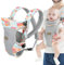 Kingbar Porte-bébé, Multiposition pour Nouveau-né Bébé Enfant 0-36 Mois, 4-en-1 Porte-bébé Léger Respirant, pour Bébé 0-36 Mois, A