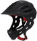 rockible Full Face Bike Helmet for Kids Full Face Helmet Bicycle Helmet Stylish Cycling Helmet Lightweight Childrens Bike Helmet Black for Riding Bicycling Roller Skating Outdoor, black