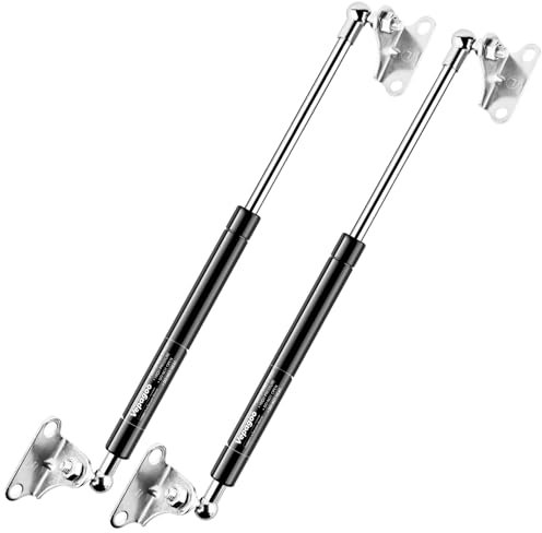 Vepagoo 580MM 300N 30KG Gasdruckfedern, 58CM Regelbar Schwerlast Halterung Gasdruckdämpfer Hydraulisch für Deckel Dachbodenluke Platte Türen Fenster und andere individuelle Anwendungen, 2er