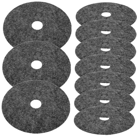 Levemolo 20stücke Atmungsaktive Langlebige Unkrautmatte Aus Vliesstoff Robuste Ruderal-Schutz Für Blumentöpfe Wasserdurchlässige Pflanzen-Abdeckung Als Garten-bodenabdeckung