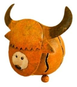 Highland Cow Hanging Metal Tea Light Candle Holders with Sturdy Hook - Outdoor/Indoor Garden Ornaments - Handmade & Hand-Painted Metal Decor - Unique Gift Idea - Ideal for Trees, Patios, Shelves
