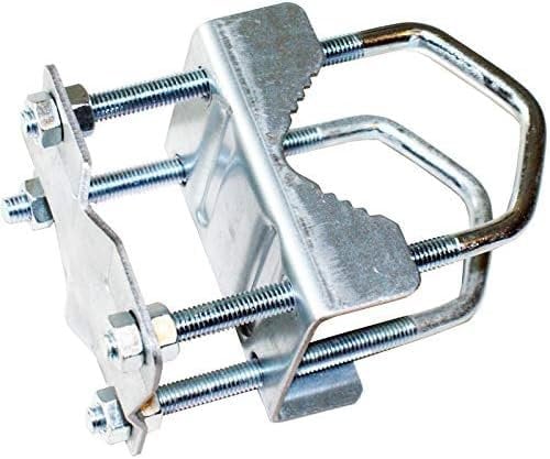 TV AV 1–2 2-2 1-1 Pole TV AV Mast Clamp Bracket, 8 Nut Aerial Bolt Universal Steel Extension, TV Wall Mounting Kit Pole to Pole