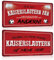 2er Set Fußball Blechschilder - Fussball Metallschild mit Spruch - Sport Schild Deko Zubehör Geschenk Fanartikel für Kaiserslautern Fan Liebhaber Begeisterte (C)