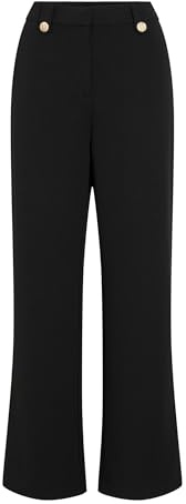 Vila Damen Female Leg Hose High Waist Viclua Hw Wide Button Pants-Noos