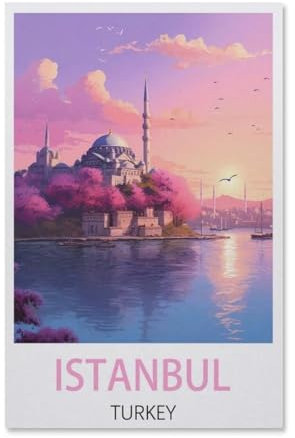 Istanbul Türkei,Papier Puzzle 1000 Teile Spielzeug Für Erwachsene Dekompressionsspiel(38x26cm)-AB15