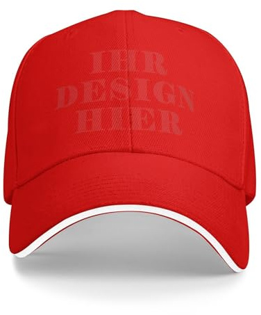 Tingwei personalisiert Cap personalisierte Basecap personalisiertes Cap mit Foto/Logo/Text gestalten Cap selbst gestalten Basecap,verstellbare Trucker-Kappe, lässige Sonnenschild-Kappe als Geschenk