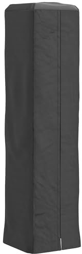 Outsunny Heavy Duty Gas Pyramid Patio Heater Cover, Full Length Outdoor Heater Cover Protector, UPF 30+ Oxford Fabric with Zipper, Black
