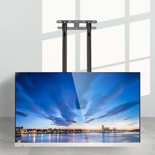 ININOSNP Support TV Universel Support TV - Support de Montage TV au Plafond Support de Plafond TV inclinable et réglable for téléviseurs à écran Plat CD de 60 à 100 Pouces et téléviseurs incurvés