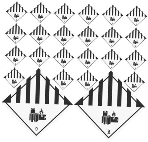 Ciieeo 150Pcs Fragile Warning Labels for Lithium Ion Battery Transport Strong Adhesive Stickers Safety Stickers for Shipping High Visibility Design Accident Prevention