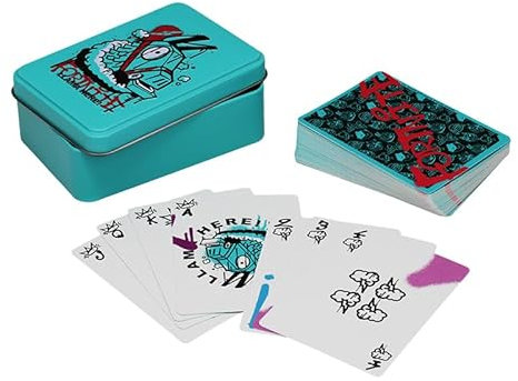 Paladone Fortnite Spielkarten für Poker, Rummy, Go Fish, Kartenspiele, offiziell lizenzierte Gaming-Merchandise & sammelbares Geschenk in Einer Metalldose