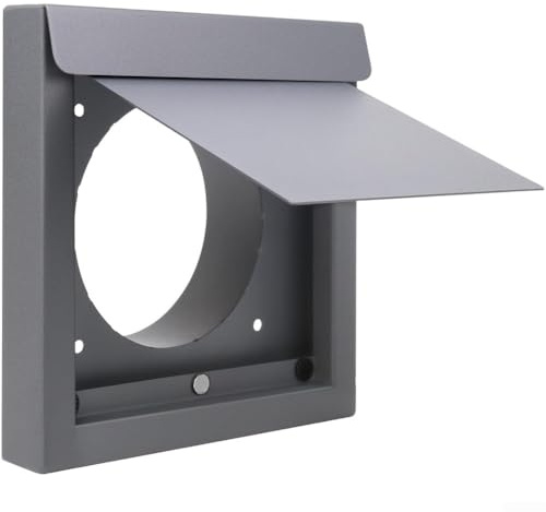 Ventilación de pared de secadora de metal diseñada para un máximo flujo de aire y resistencia a plagas con acceso simple para limpieza y mantenimiento