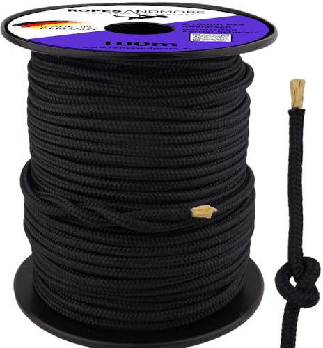 Corde spéciale Kevlar 10 mm - En polyester aramide - Corde de traction haute résistance - Vendu au mètre - 10 m - 100 m Ropes and More (30 m - Sans bobine)
