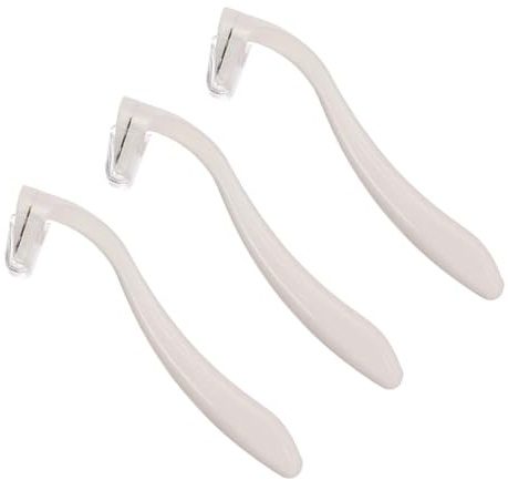 Damenhaarrasierer 3 Stück für Achseln und Bikinizone Weiß | Tragbar, Leicht, Ergonomisch Geformt, Bequemer Griff, aus Pp und Edelstahl, mit Reisezubehör
