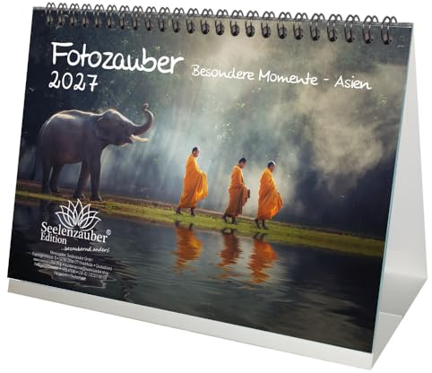 Fotozauber Besondere Momente Asien DIN A5 Tischkalender für 2027 Asien Menschen und Momente - Seelenzauber
