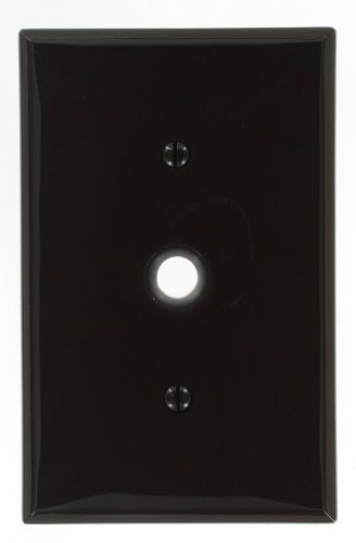 Leviton 1-Gang .406-inch trou appareil téléphonique/câble prise murale marron