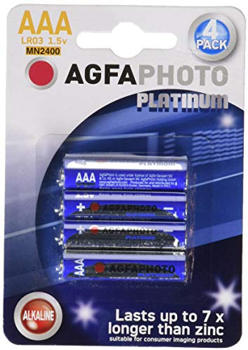 AgfaPhoto 59866 Batterien Alkaline Universal LR03/AAA 1.5 v, 4er Pack