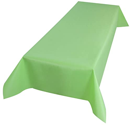 Sensalux Bierzeltgarnitur, Tischdecke aus stoffähnlichem Vlies, Standard 100 by Oeko-TEX, ideal für Jede Feier, Catering, Hochzeit, Geburtstag, 1,18m x 2,5m, Apfelgrün
