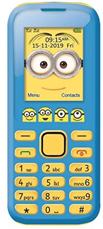 Lexibook, Moi, Moche et Méchant, Téléphone Portable 2G Minions, Double Sim, Appareil Photo, Batterie Rechargeable, Jaune/Bleu, GSM20DES