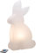 8 seasons design| LED Deko Hase Shining Rabbit (50 cm groß, RGB Farbwechsel, dimmbar, Garten, Vorgarten, Terrasse, Balkon, Wohnzimmer, Kinderzimmer) weiß