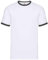 Fruit of the Loom Ringer-T-Shirt SS168 Gr. XL, weiß / schwarz