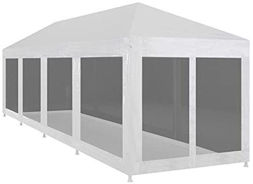 vidaXL Tenda per Feste con 10 Pareti in Rete Tendone Padiglione Gazebo Chiosco